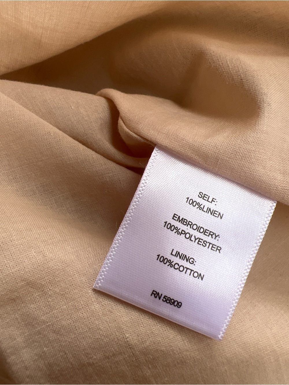 NWT $229 Le’ AL.X Embroidered Linen Shift Dress Black/Flax - Picture 9 of 11